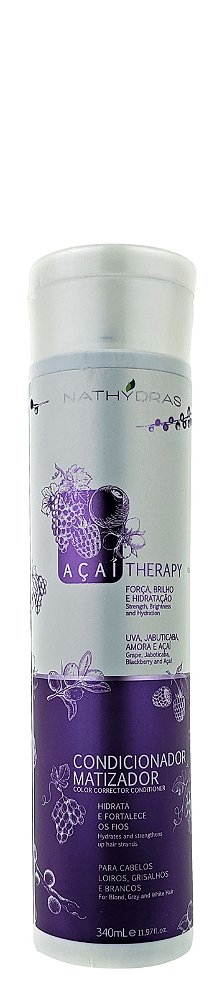 Condicionador Matizador Nathydras Açai Therapy Hidrata E Fortalece Os Fios