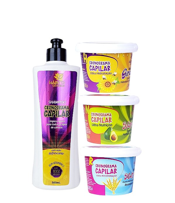 Cronograma Capilar Hábito Cosméticos