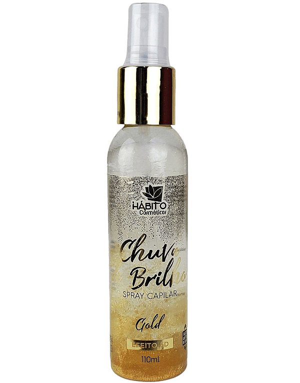 Spray Chuva de Brilho Gold Hábito Cosméticos 110ml