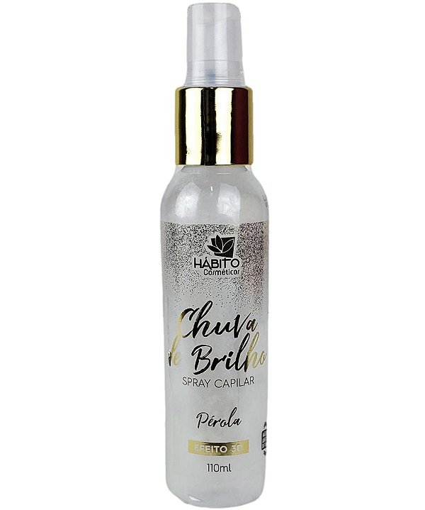 Spray Chuva de Brilho Pérola Hábito Cosméticos 110ml