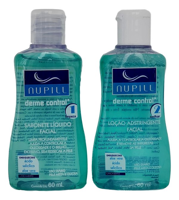 Nupill Derme Control Sabonete Líquido E Loção Tratamento Anti Oleosidade 60ml