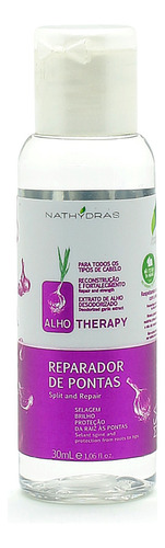 Nathydras Alho Therapy Reparador de Pontas Sela, Protege e doa Brilho 30ml