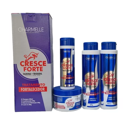 Charmelle Cosméticos Kit Cresce Forte Tratamento Fortalecedor Capilar