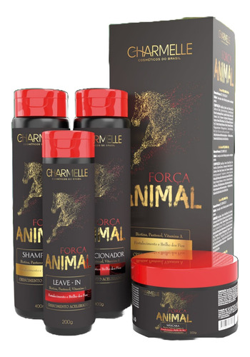 Charmelle Força Animal Kit Crescimento E Fortalecimento Capilar