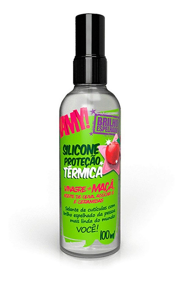 Yamy Vinagre De Maçã Silicone Proteção Térmica Finalizador Spray