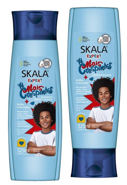 Skala Mais Crespinhos Shampoo E Condicionador Nutritivo