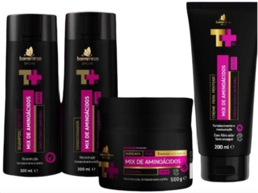 Barro Minas Mix De Aminoácidos Fortalecimento E Restauração Capilar  Kit Completo