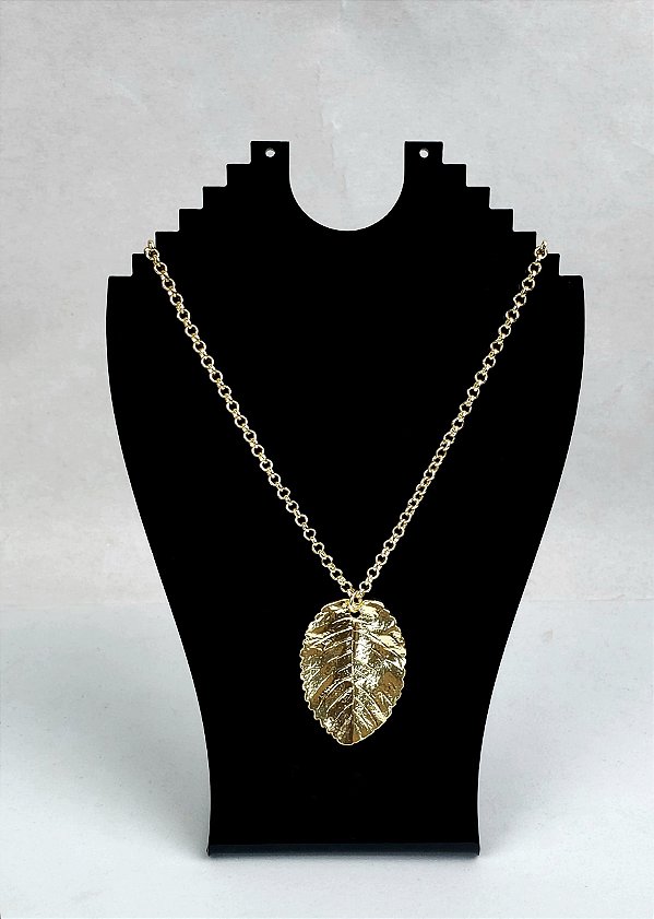 Colar Folha Dourado