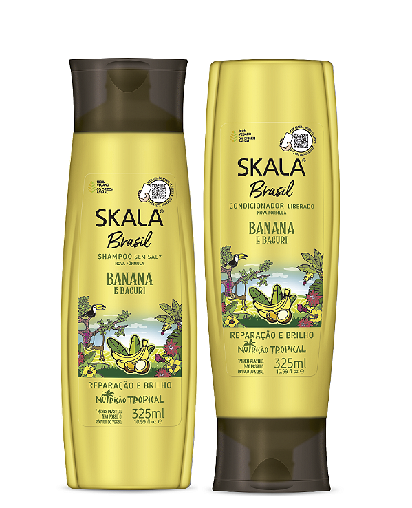 Shampoo E Condicionador Skala Banana E Bacuri Nutrição E Brilho