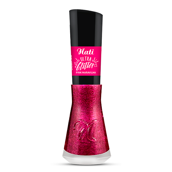 Esmalte Pink Maravilha Ultra Glitter Nati