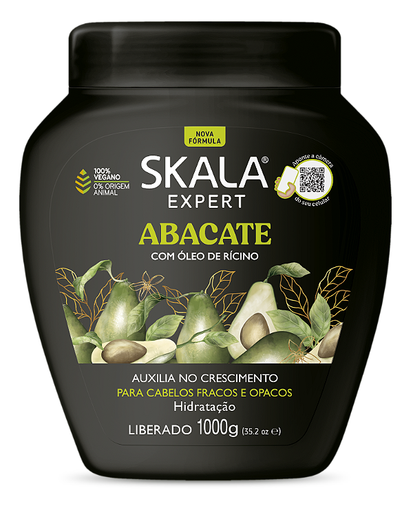 Skala Mascara Abacate Hidratação E Crescimento 1000g Liberado