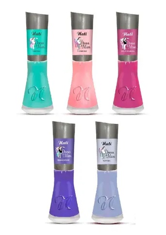 Nati Esmalte Coleção Dona De Mim Kit 5 Unidades