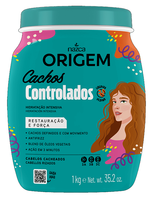 Mascara Cachos Controlados Nazca Origem 1kg