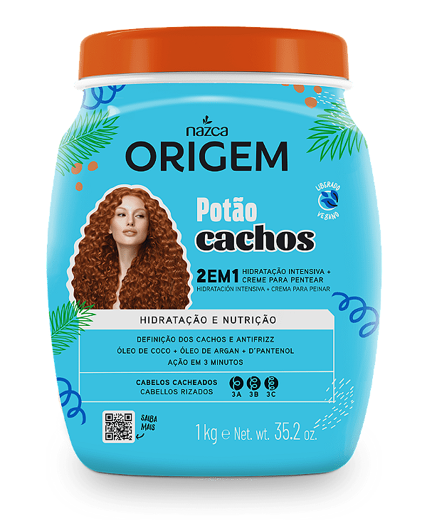 Origem Creme Potão Cachos 2em1 Hidratação E Nutrição 1kg