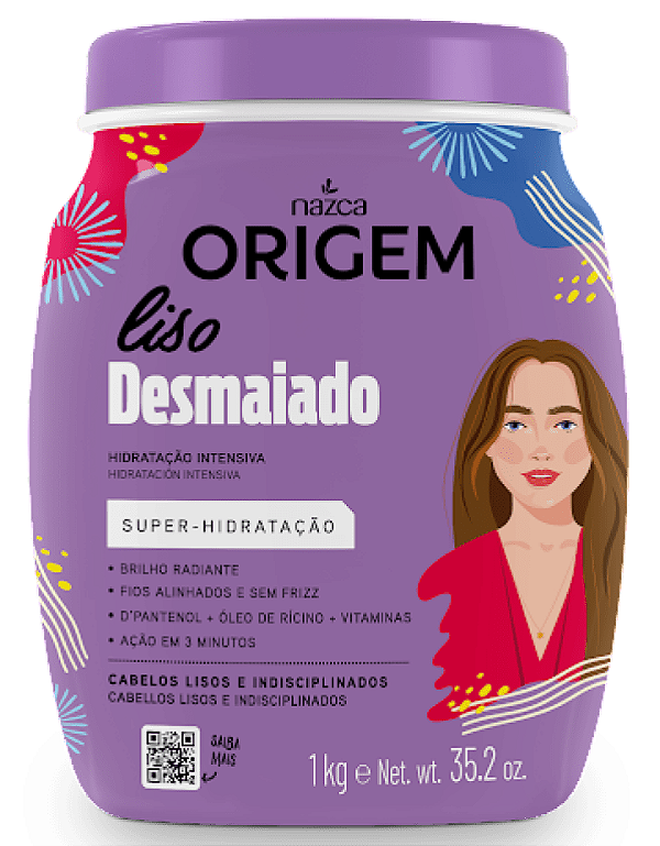 Origem Liso Desmaiado Máscara Hidratação 1kg