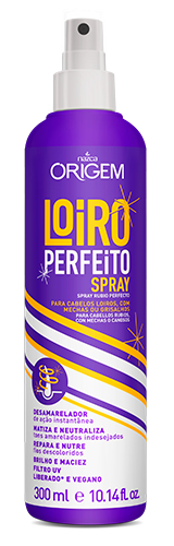 Origem Loiro Perfeito Spray Matizador E Desamarelador 300mL