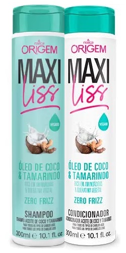 Shampoo E Condicionador Óleo De Coco E Tamarindo Origem Maxliss