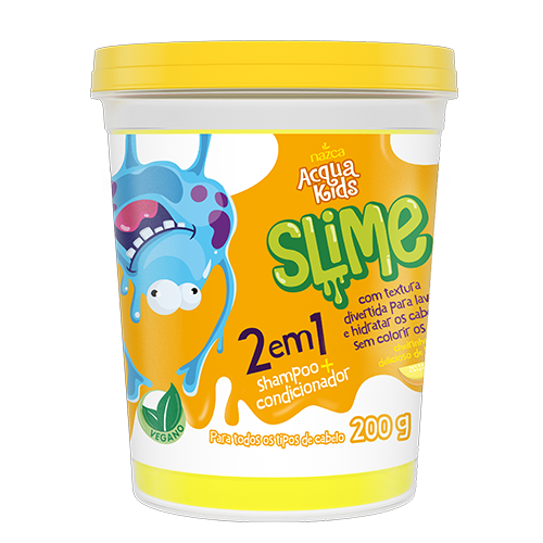 Shampoo 2 em 1 Nazca Acqua Kids Slime Melão 200g