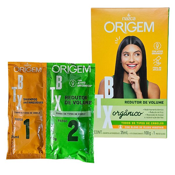 Nazca Origem Btx Organico Redutor De Volume Com 2 Passos