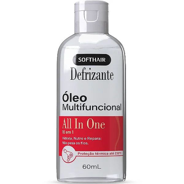 Reparador De Pontas All In One Softhair Defrizante Óleo Multifuncional 60mL