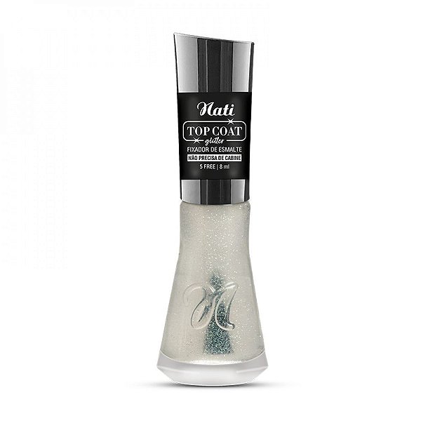 Nati Top Coat Fixador De Esmalte Com Glitter Não Precisa De Cabine