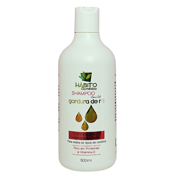 Shampoo Gordura De Rã Hábito Cosméticos
