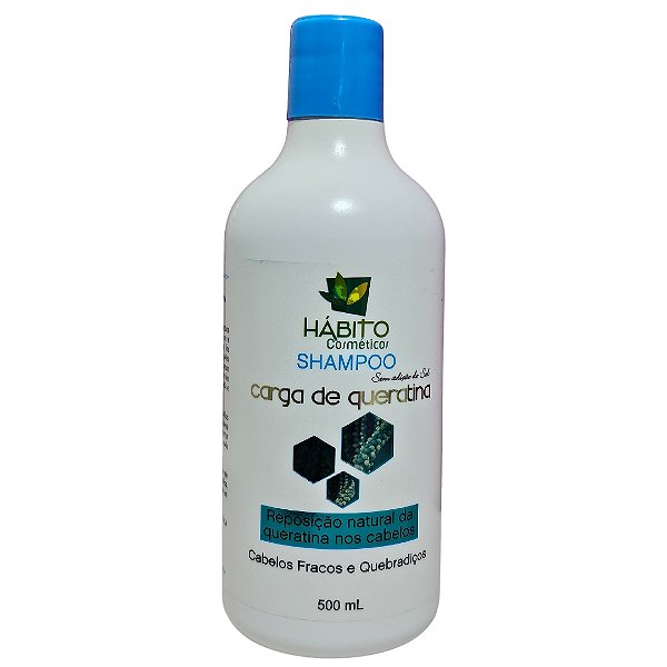 Shampoo Carga De Queratina Hábito Cosméticos