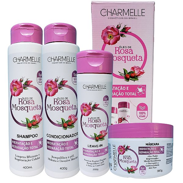 Kit Óleo De Rosa Mosqueta Charmelle Cosméticos