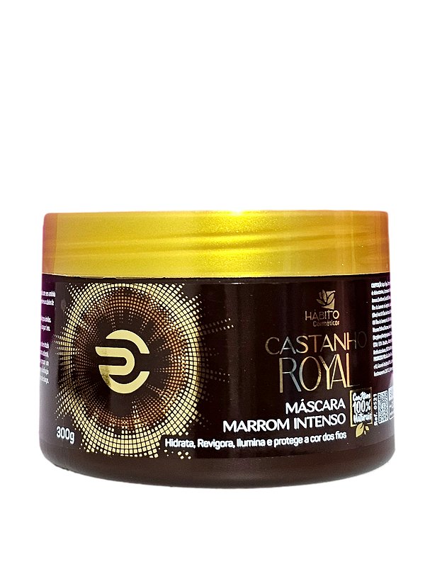 Máscara Marrom Intenso Castanho Royal Hábito Cosméticos