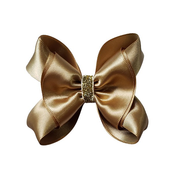 Laço Para Cabelo Julia Dourado Feito no Bico de Pato