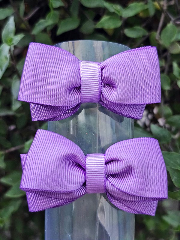Lacinho de Cabelo Roxo Delicadeza Feito na Xuxinha Parzinho