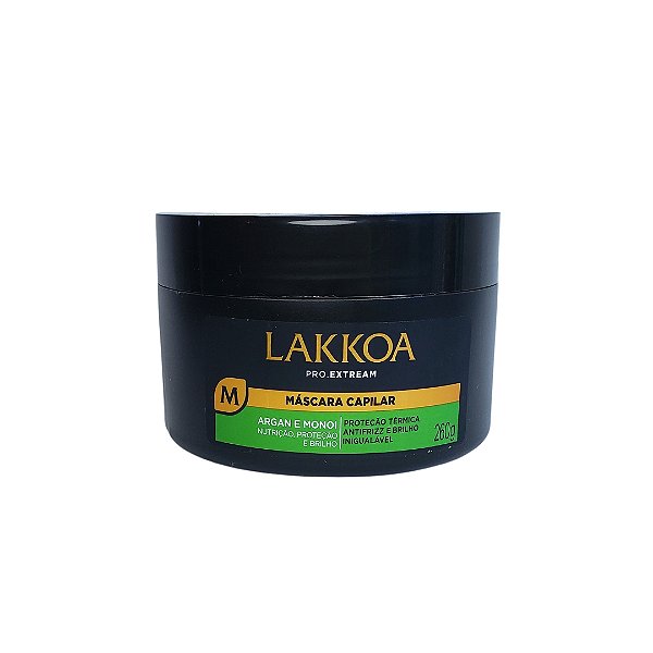 Mascara Capilar Argan E Monoi Lakkoa Nutrição E Brilho 260g