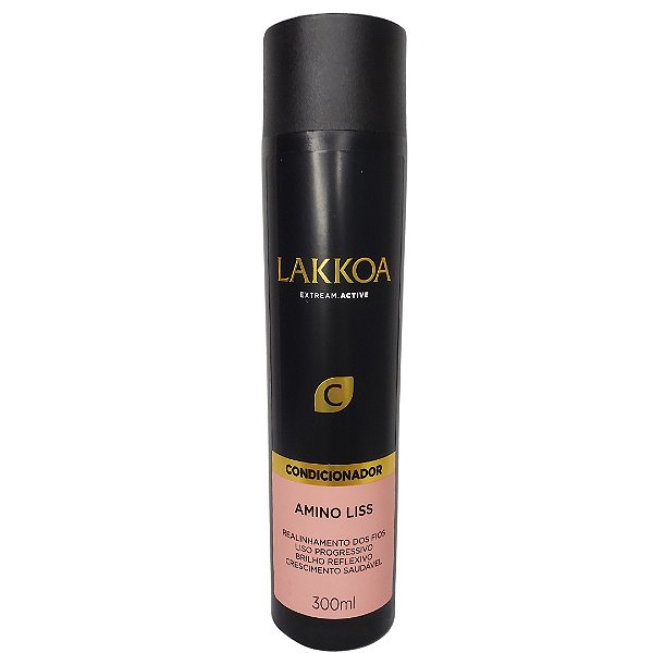 Condicionador Amino Liss Lakkoa Efeito Liso E Crescimento Saudável 300mL