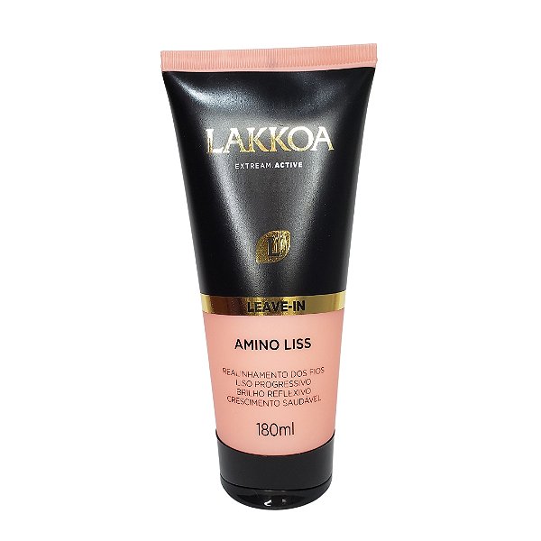 Lakkoa Amino Liss  Leave-in Realinhamento Dos Fios E Brilho 180mL