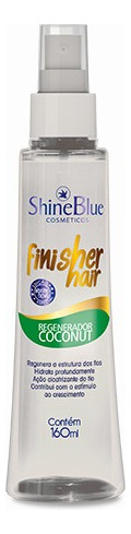 Regenerador Coconut Finisher Hair Shine Blue 160mL Hidrata E Estimula O Crescimento