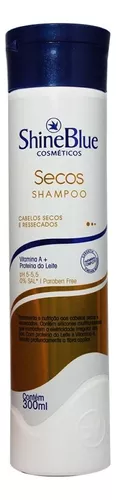 Shampoo Cabelos Secos E Ressecados Shine Blue Secos 300mL