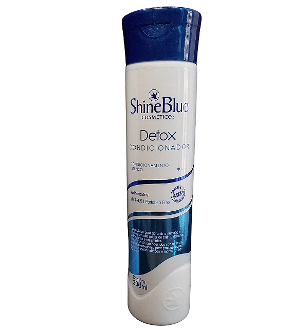 Condicionador Detox Shine Blue 300mL Nutrição E Maciez