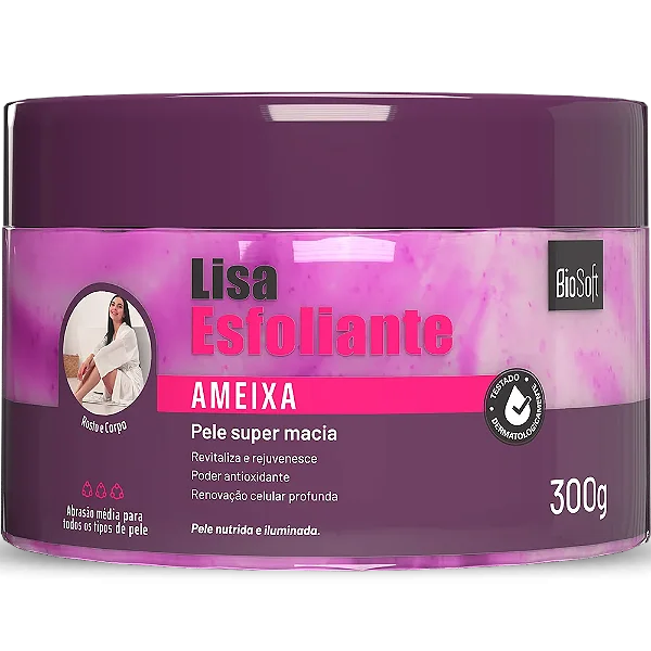 Esfoliante Ameixa Bio Soft 300g Para O Rosto E Corpo