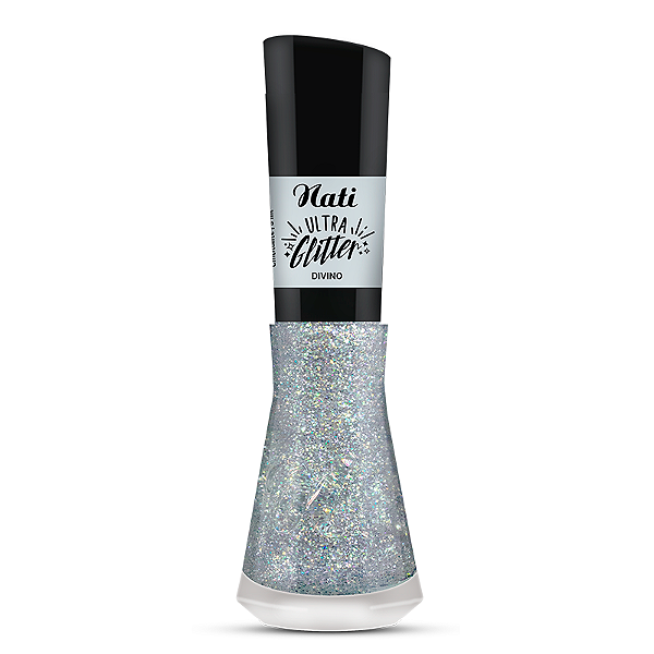 Esmalte Com Glitter Nati Divino Ultra Glitter 8mL