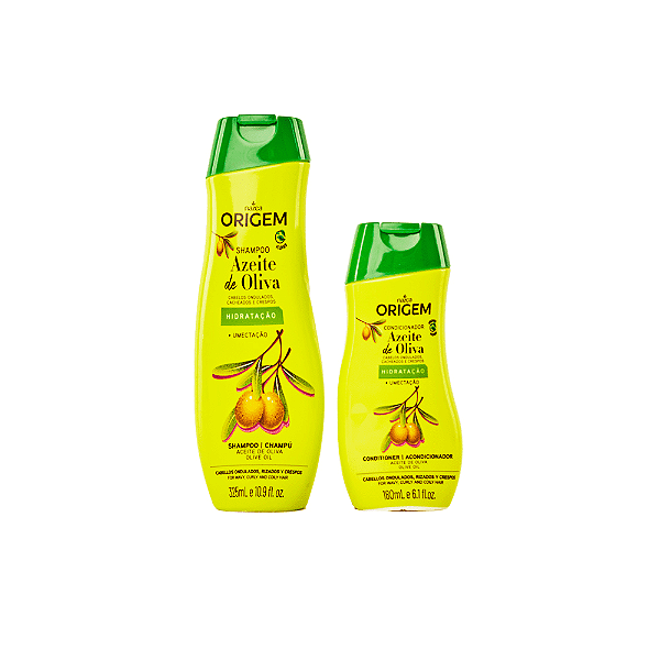 Shampoo E Condicionador Azeite De Oliva Nazca Origem Cabelos Ondulados E Crespos