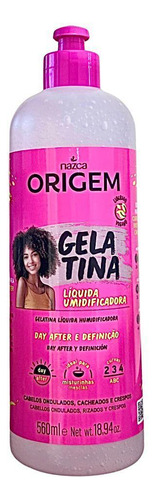 Gelatina Líquida Umidificadora De Cachos Nazca Origem 560ml