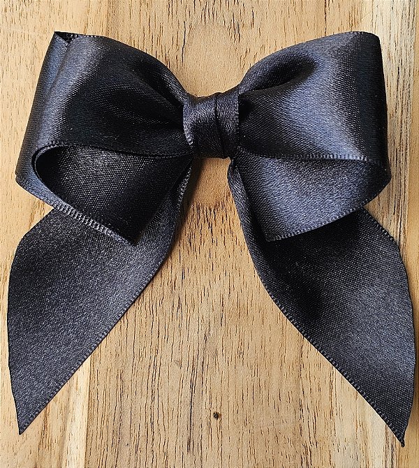 Laço Virginia Fofinho Preto Bico de Pato