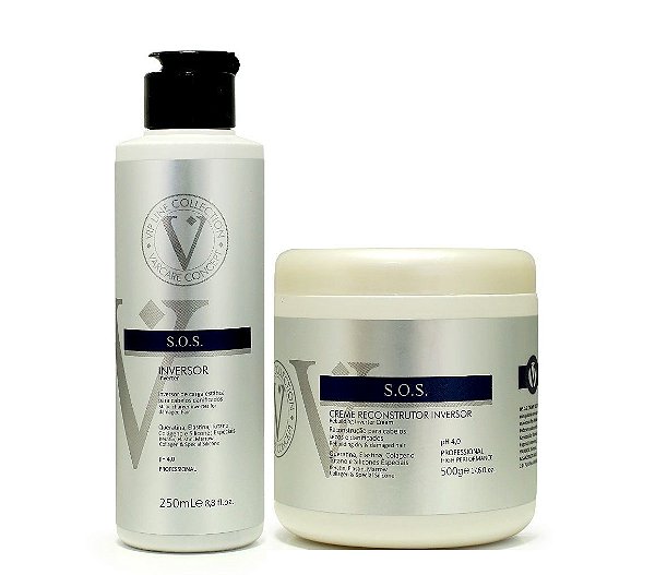 Kit Inversor S.O.S Varcare Concept  Creme Reconstrutor 500-gr e Inversor 250-ml