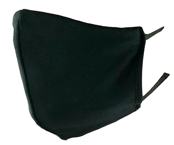 Máscara Lavável Facial Reutilizável Preta Adulto