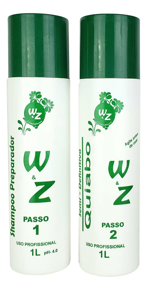 Semi Definitiva Quiabo WZ Shampoo e Ativo 1L