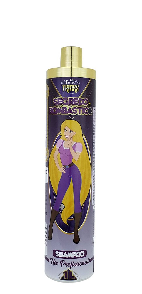 Shampoo Segredo Bombástico Fio Nos Trinks Profissional 1L
