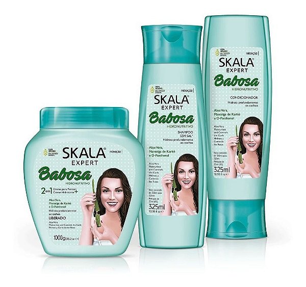 Kit Skala Babosa Shampoo + Condicionador + Creme 2em1