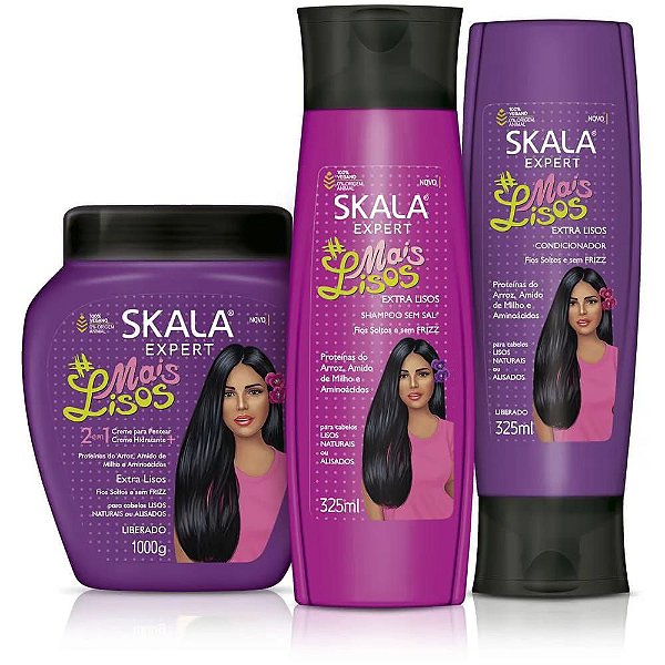 Skala Mais Lisos Kit Completo Para Cabelos Lisos Ou Alisados Extra Lisos