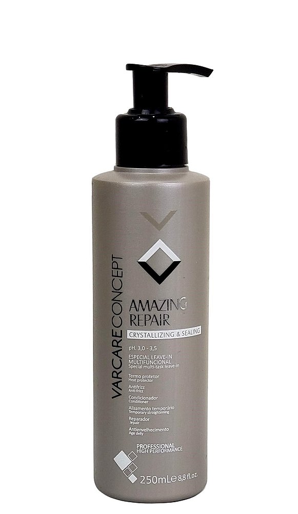 Creme Leave-in Multifuncional Varcare Concept Cristallizing & Sealing 250 mL