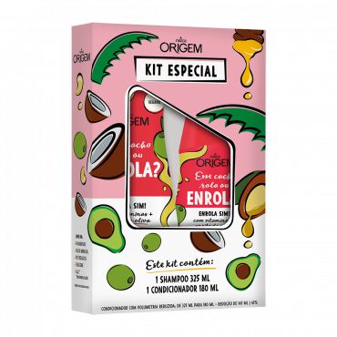 Kit Shampoo 325 mL E Condicionador 180 mL Origem Esse Cacho Rola ou Enrola? Definição E Nutrição